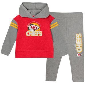 Kansas City Chiefs Kids  Long Sleeve Hoodie Top and Leggings Two-Piece Set M 5/6
